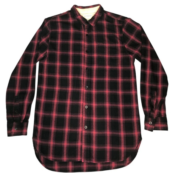 On The Byas Plaid Flannel Long Sleeve Shirt - Picture 2 of 7
